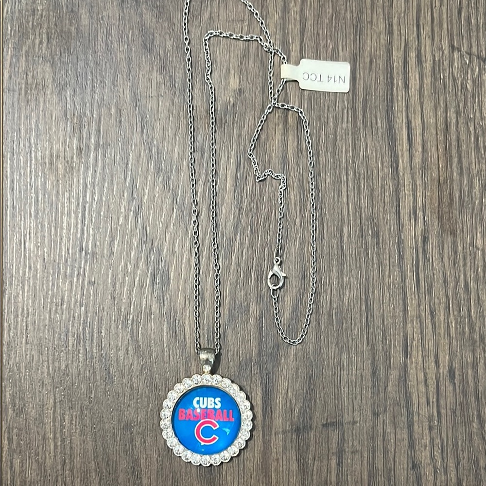 Chicago Cubs Baseball Necklace